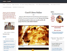 Tablet Screenshot of carolcohen.org